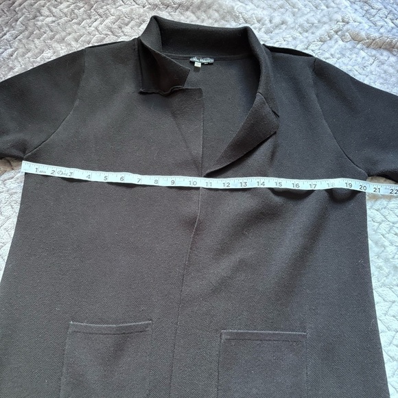 Vila Milano Black cotton blend cardigan sweater size Large - Picture 7 of 10